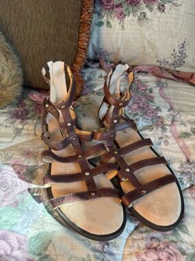 Lucky Brand Brown Multi-Strap Gladiator Sandals